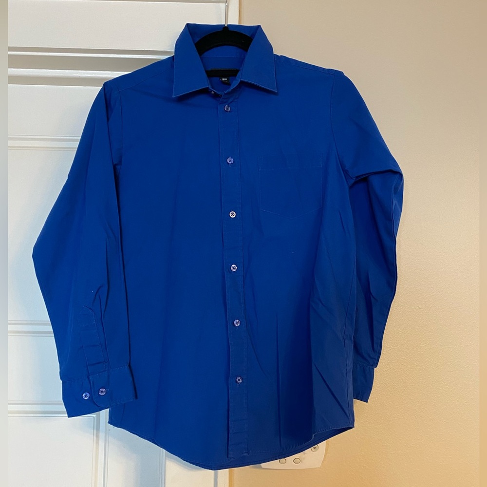 George Blue Button Down Shirt Tailored Professional Fit